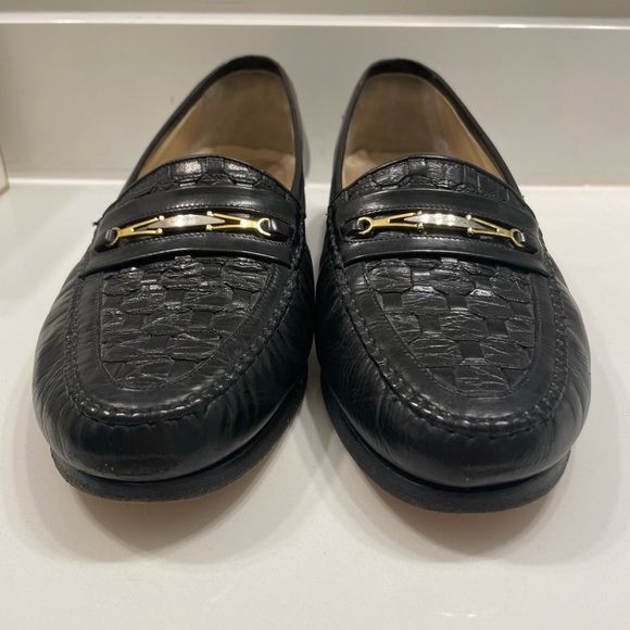 Johnston and Murphy Black Loafer sz 9.5 - Picture 2 of 6